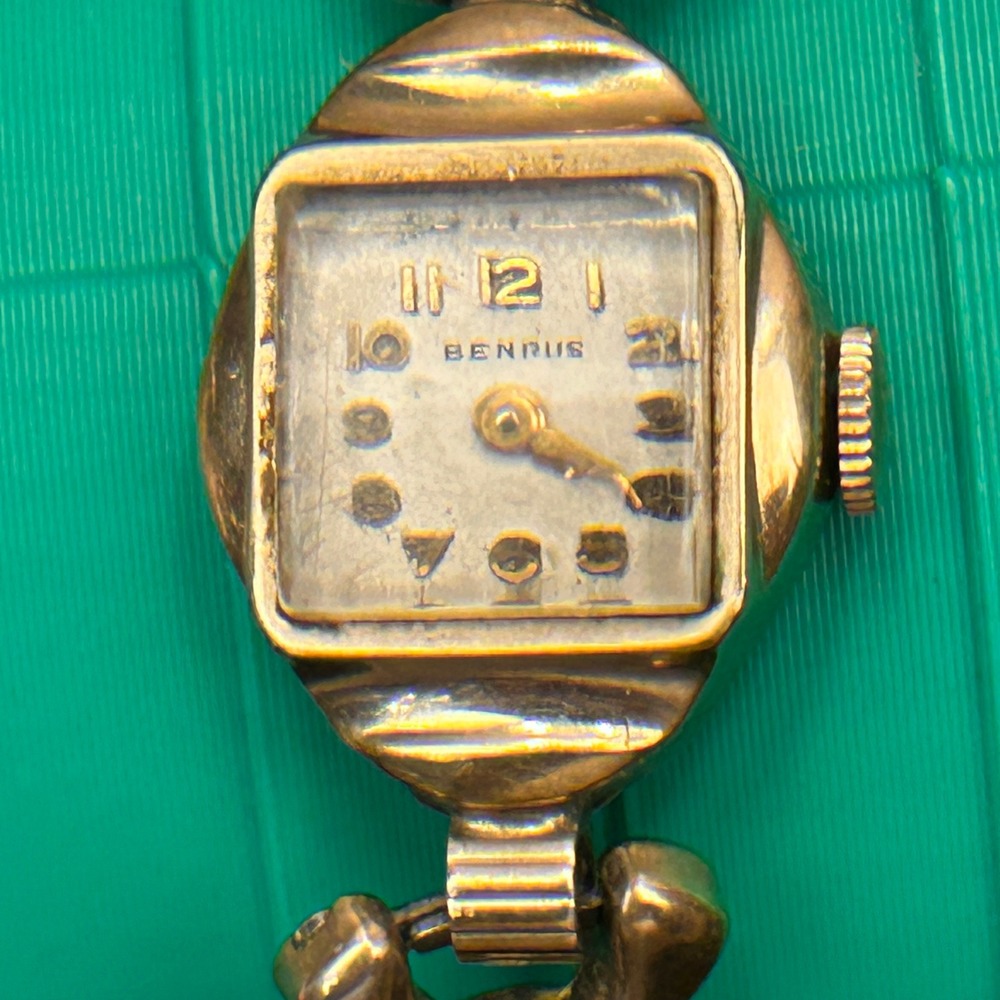 Vintage Benrus Ladies Watch 10K RGP Bezel 7 Jewel BW 3 Mechanical Parts Repair‎